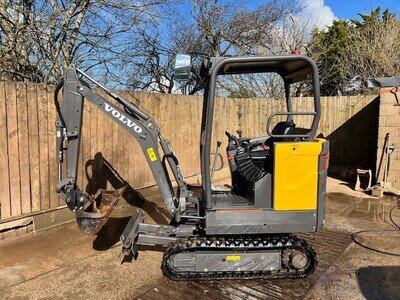 2022 Volvo EC18E Canopy 1.8ton Mini Excavator Digger 2022 Volvo EC18E Canopy 1.8ton Mini Excavator Digger