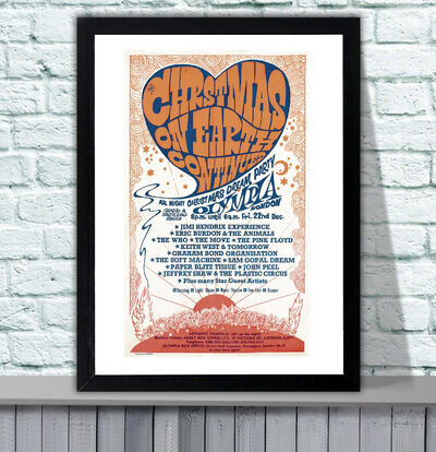 The Who 1967 London Olympia Repro Concert Poster - 4 Sizes - 3 Framed Options