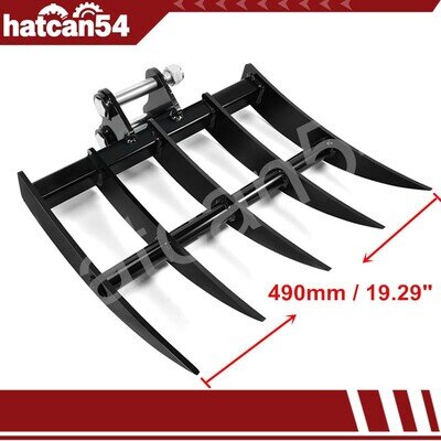 High Quality Mini Excavator Attachment Rake Wide Backhoe Rake with 2 Pins High Quality Mini Excavator Attachment Rake Wide Backhoe Rake with 2 Pins