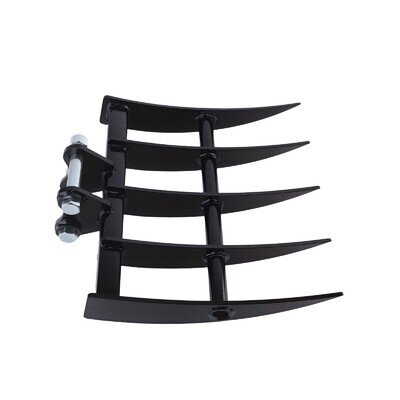 Universal Digger Rake Attachment 490mm/25mm Pins for Soil Loosening Grading Work Universal Digger Rake Attachment 490mm/25mm Pins for Soil Loosening Grading Work