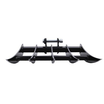 Excavator Attachment Rake 490mm/25mm Pins for 3T Machine Ground Working Tool Excavator Attachment Rake 490mm/25mm Pins for 3T Machine Ground Working Tool