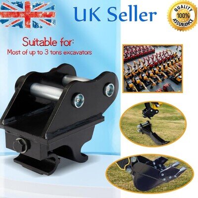 Mini Excavator Quick Hitch Quick Connector Attachment for Small Digger 3T New UK Mini Excavator Quick Hitch Quick Connector Attachment for Small Digger 3T New UK