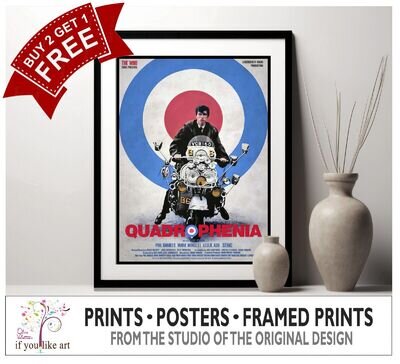 Quadrophenia The Who Print Poster MULTI-PRINT Three FRAMED Options EXCLUSIVE Quadrophenia The Who Print Poster MULTI-PRINT Three FRAMED Options EXCLUSIVE