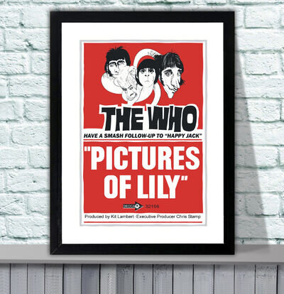 The Who 1967 Pictures Of Lily Repro Promo Poster - 4 Sizes - 3 Framed Options The Who 1967 Pictures Of Lily Repro Promo Poster - 4 Sizes - 3 Framed Options