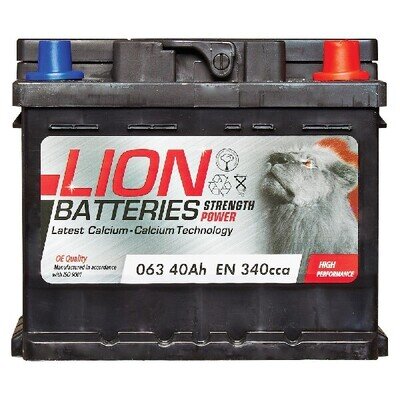MF53646 063 Car Battery 12V 40Ah 340cca L207 x W175 x H175 0/1 B13 3 Year Lion