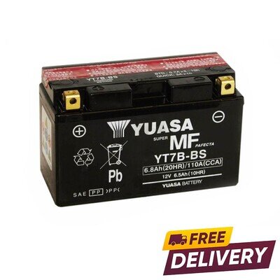 Yuasa YT7B-BS Motorcycle Battery YT7B-4 NTS7B4