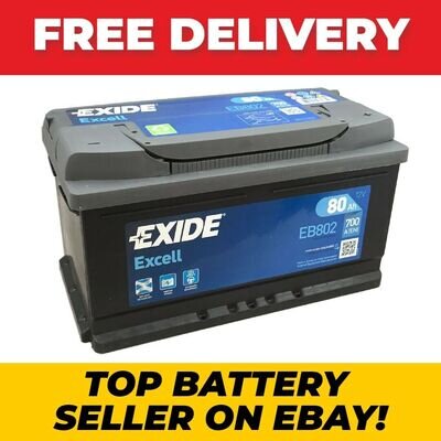 110SE Exide EB802 Heavy Duty Car Battery - Type 110 - 80Ah 12V 700A