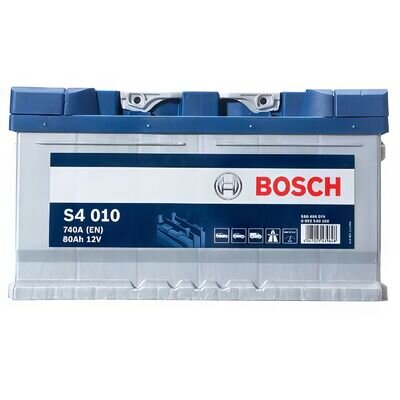 Bosch Car Battery S4010 S4 110 12V 4 Year Guarantee 80Ah 740CCA 12V 0/1 B13