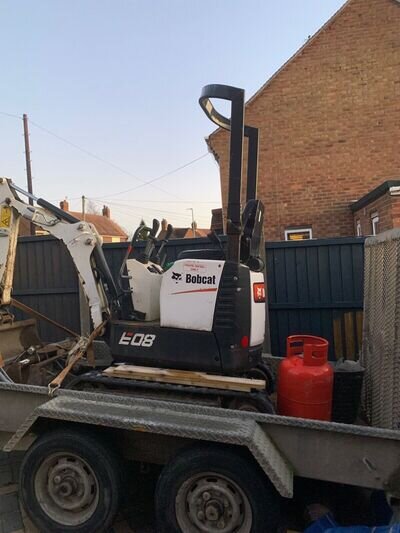 bobcat e08 mini digger excavator bobcat e08 mini digger excavator