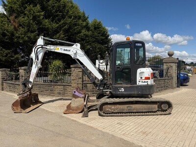 2019 Bobcat E45 5 ton Excavator tracked digger 360 machine low hours 2019 Bobcat E45 5 ton Excavator tracked digger 360 machine low hours