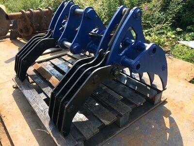4-6 Hydraulic Land Clearance Rake 3-1 CAT KUBOTA JCB KOMATSU CASE TAKEUCHI 4-6 Hydraulic Land Clearance Rake 3-1 CAT KUBOTA JCB KOMATSU CASE TAKEUCHI
