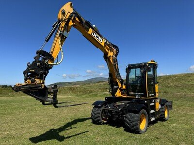 JCB Hydradig Wheeled Excavator, 11 Ton, Engcon Tiltrotator ready
