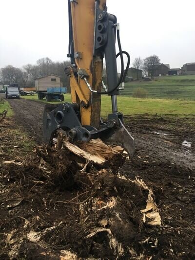 13 Ton Excavator Tree Stump Shear - Root Shear Root Harvester CAT JCB KOMATSU