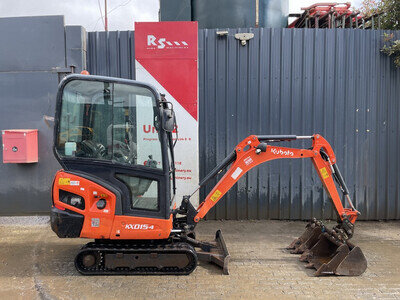 Kubota KX015-4 year 2020 2151 hours 1.5t CAB Mini Excavator / Digger £11600+VAT Kubota KX015-4 year 2020 2151 hours 1.5t CAB Mini Excavator / Digger £11600+VAT