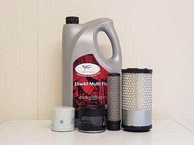 Filter Service Kit & Engine Oil Fits Kubota Alpha U17-3A w/D902 Eng. Yr. 2008 On Filter Service Kit & Engine Oil Fits Kubota Alpha U17-3A w/D902 Eng. Yr. 2008 On