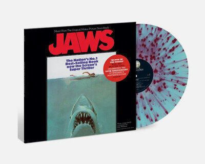JOHN WILLIAMS - JAWS Soundtrack "Blue with Red Splatter" Vinyl LP BRAND NEW JOHN WILLIAMS - JAWS Soundtrack "Blue with Red Splatter" Vinyl LP BRAND NEW