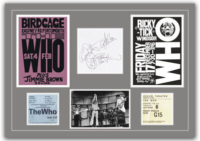 The Who - Autographs, Tickets, Concert Posters Memorabilia Poster UNFRAMED The Who - Autographs, Tickets, Concert Posters Memorabilia Poster UNFRAMED