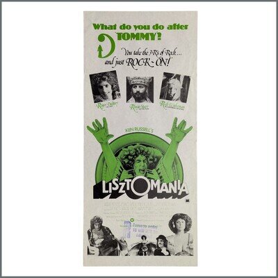 Roger Daltrey Ringo Starr Rick Wakeman Lisztomania 1975 Film Promo Poster (UK) Roger Daltrey Ringo Starr Rick Wakeman Lisztomania 1975 Film Promo Poster (UK)