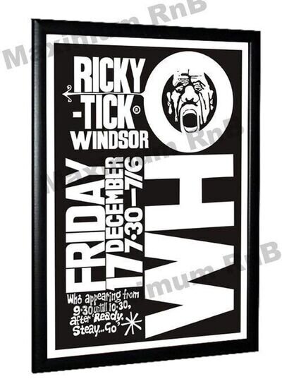 The Who Ricky Tick Club Windsor Concert Poster 1965 The Who Ricky Tick Club Windsor Concert Poster 1965