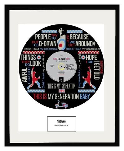 THE WHO - ART - FRAMED POSTER PRINT - MY GENERATION - MEMORABILIA - LTD EDITION THE WHO - ART - FRAMED POSTER PRINT - MY GENERATION - MEMORABILIA - LTD EDITION