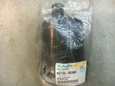 Kubota KX015-4 Mini Digger Hydraulic Filter Return - RG136-62190 Kubota KX015-4 Mini Digger Hydraulic Filter Return - RG136-62190