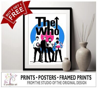 The Who an Early Promotional Poster MULTI-PRINT or Three FRAMED Options NEW The Who an Early Promotional Poster MULTI-PRINT or Three FRAMED Options NEW