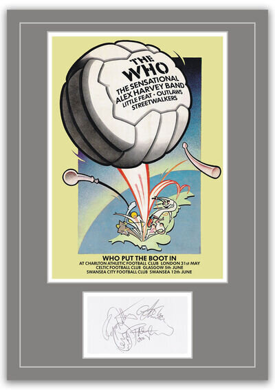 The Who Charlton 1976 Concert Poster and Autographs Memorabilia Poster UNFRAMED The Who Charlton 1976 Concert Poster and Autographs Memorabilia Poster UNFRAMED