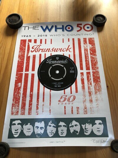 The Who 50 Who’s Counting Poster The Who 50 Who’s Counting Poster