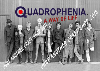 Quadrophenia A3 Size Movie Poster Mod Scooter Lambretta Vespa 1979 42cm x 29.7cm Quadrophenia A3 Size Movie Poster Mod Scooter Lambretta Vespa 1979 42cm x 29.7cm