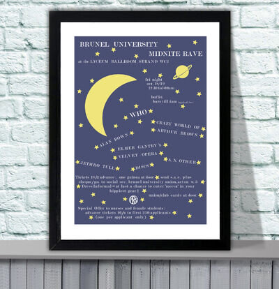 The Who Brunel University 1967 Repro Concert Poster - 4 Sizes - 3 Framed Options The Who Brunel University 1967 Repro Concert Poster - 4 Sizes - 3 Framed Options