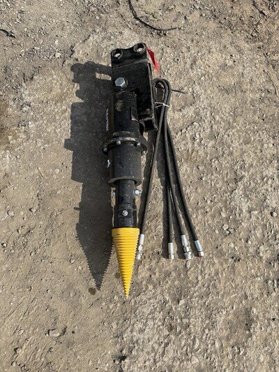 Micro digger Hydraulic Screw Cone Log Wood Splitter £650+vat Mini attachment