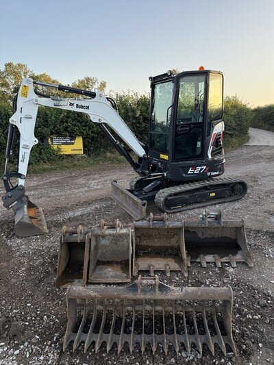2022 Bobcat E27z Mini Digger, 6 Buckets, 866 HOURS! Excavator, Kubota, Takeuchi