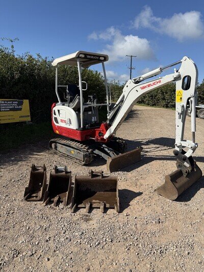 Takeuchi TB216 Mini Excavator, Digger, NO VAT! 1164 Hours, 1.7ton Kubota, JCB