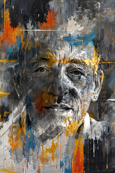 Bruce Springsteen Abstract Poster - 4 Sizes - 3 Framed Options