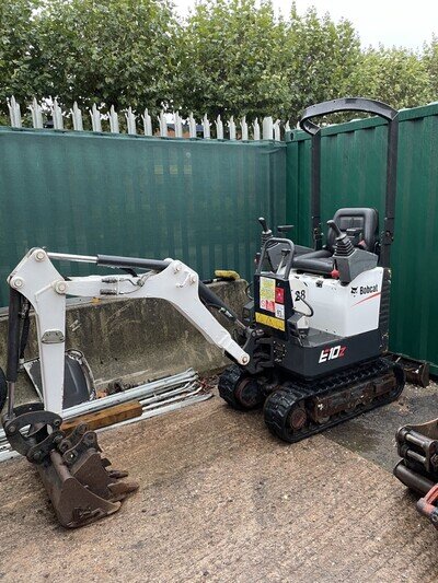 2022 Bobcat E10z Micro Digger Mini Excavator Low Hours Kubota Engine Doosan DX10