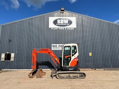 2.5 / 3 ton mini digger excavator, Kubota U25-3a, EX FORESTRY ENGLAND *3479 HRS*