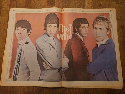 Record Mirror Newspaper November 13th 1976 Rod Stewart Cover The Who Poster