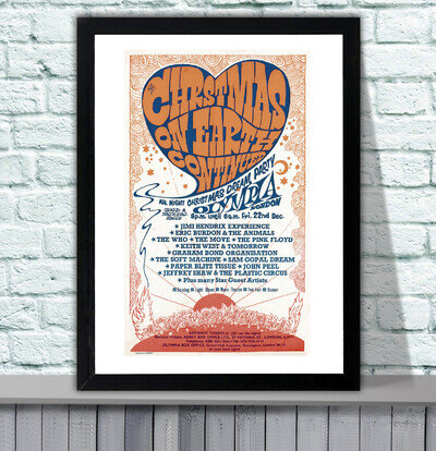 The Who 1967 London Olympia Repro Concert Poster - 4 Sizes - 3 Framed Options