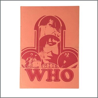 The Who Polydor Records 1970 Concert Poster / Fold Out Programme (UK)