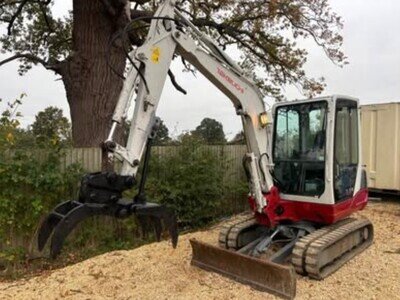 2017 TAKEUCHI TB235 DIGGER C/W 6 BUCKETS AND GRAB EXCAVATOR NO VAT