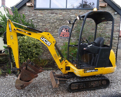 JCB 8014cts MINI DIGGER, 1.5 tonne, EXCAVATOR, 3 buckets