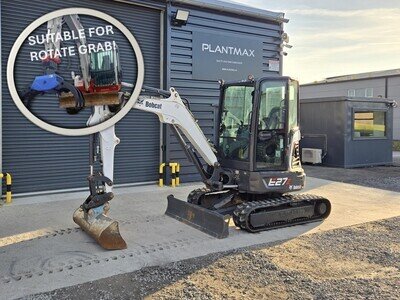 Bobcat E27z Mini Digger 2.7 ton, 2019 *LOW HOURS + HIGH SPEC* - SKU 2198