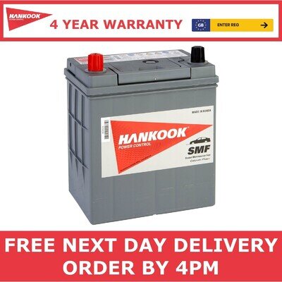 Hankook 055 Car Battery - 12V 35Ah - 4 Years Warranty 360CCA Engine Start