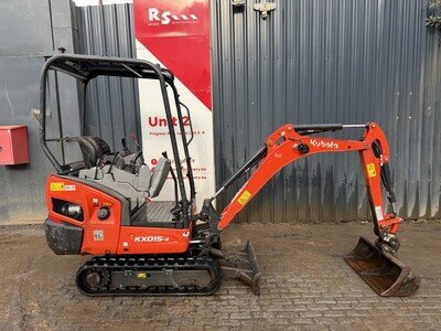 KUBOTA KX015-4 year 2023 just 923 hrs 1.5t Mini Excavator / Digger £11600+VAT