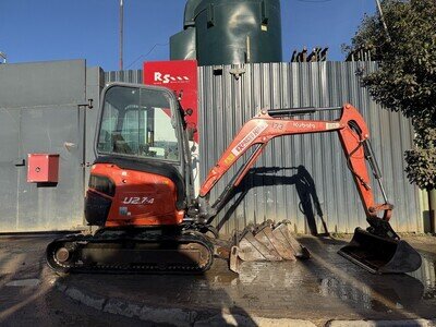 Kubota U27-4 y2016 3960 hours 2.7t Mini Excavator / Digger +4 Buckets £13900+VAT