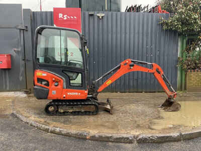 KUBOTA KX015-4 y2017 1.5t Full CAB 2372 hrs Mini Excavator / Digger £9800+VAT