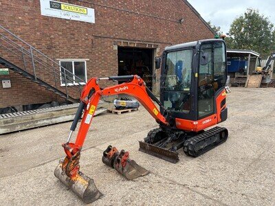 Kubota KX016-4 Kgs 1615kgs Mini Digger Excavator 2020, 1612hrs, Expanding Tracks
