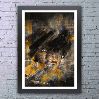 Phil Lynott Thin Lizzy Abstract Poster - 4 Sizes - 3 Framed Options