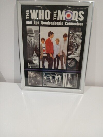 The Who Quadrophenia Connection Framed Picture , A Must For Every MOD