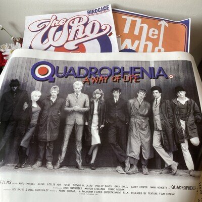 X3 Who Promo Posters quadrophenia(60x42 cm) Birdcage & Amsterdam Size 40x30 Cm